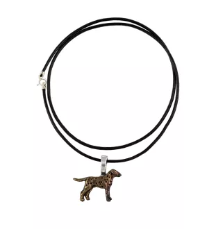 Dalmatiner, Dalmatinac I - Hundehalsband, versilberter Anhänger für den Hundeliebhaber, dezenter Schmuck von Art-Dog