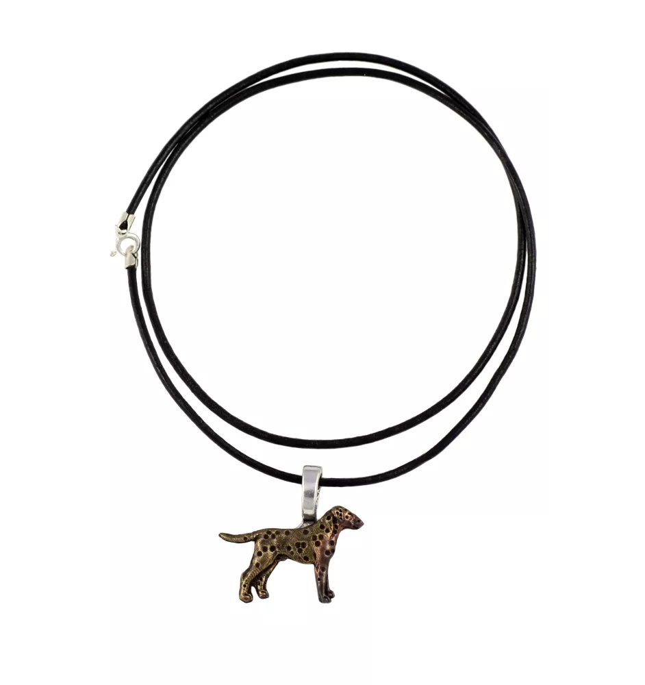 Dalmatiner, Dalmatinac I - Hundehalsband, versilberter Anhänger für den Hundeliebhaber, dezenter Schmuck von Art-Dog