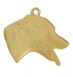 Dalmatian, Carriage Dog, Spotted Coach Dog - Dog necklace in gift box, gold-plated pendant for dog fan, striking jewellery by Art-Dog