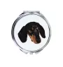 Dachshund Smooth-haired, Wiener dog, Badger dog - mirror with a geometric design and the brand name Art-Dog