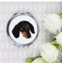 Dachshund Smooth-haired, Wiener dog, Badger dog - mirror with a geometric design and the brand name Art-Dog