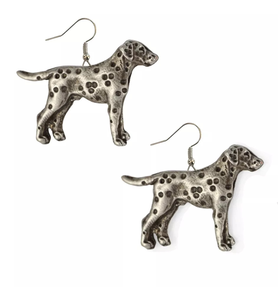 Dalmatien - boucles d'oreilles pendantes avec des chiens, bijoux charmants pour maman de chien, cadeau pour fille de la marque Art-Dog