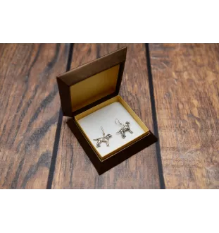 Dalmatien - boucles d'oreilles pendantes avec des chiens, bijoux charmants pour maman de chien, cadeau pour fille de la marque Art-Dog