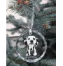 Dalmatiner, Dalmatinac - Kristallkugel mit Foto, Hundebild im Kristall, personalisierter Christbaumschmuck von Art-Dog.