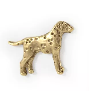 Dalmatiner, Dalmatinac I - Hundebrosche in dekorativer Box, elegante vergoldete Anstecknadel, Jackenbrosche der Marke Art-Dog