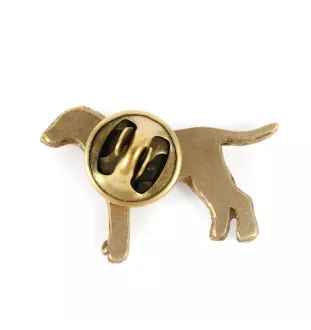 Dalmatien I - broche plaquée or, ornement élégant pour chien, broche unique de la marque Art-Dog