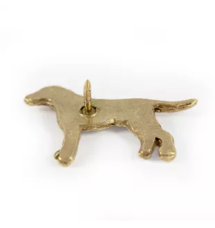 Dalmatien I - broche plaquée or, ornement élégant pour chien, broche unique de la marque Art-Dog