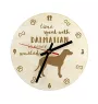 Dalmatien - horloge avec chien, horloge en bois avec gravure, horloge personnalisée par Art-Dog