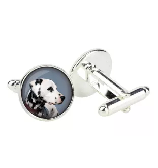 Dalmatien - Boutons de manchette dans une boîte, bijoux faits à la main, produit de la marque Art-Dog