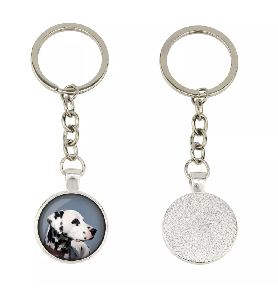 Dalmatian, Carriage Dog, Spotted Coach Dog - keychain in a box, own photo, keychain pendant from Art-Dog brand