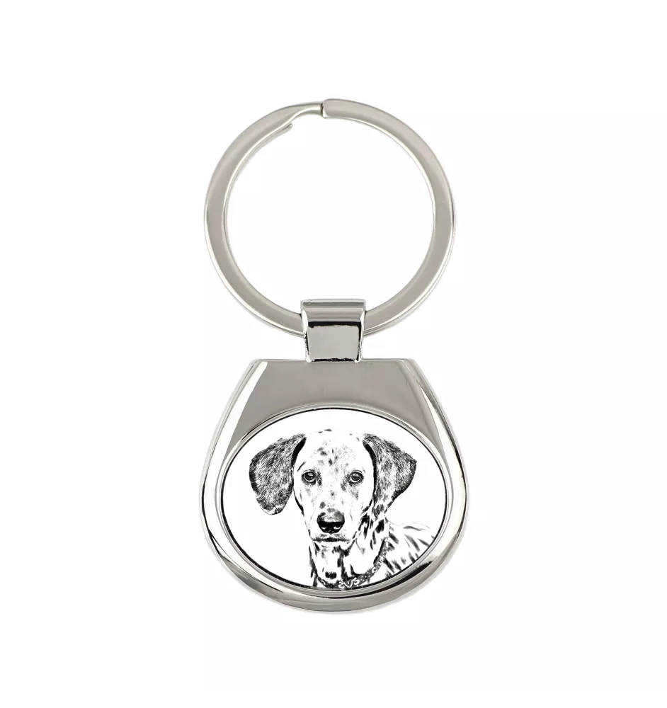 Dalmatiner, Dalmatinac - Schlüsselanhänger mit Hund, Anhänger mit Aufdruck, personalisierter Anhänger der Marke Art-Dog
