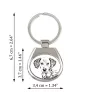 Dalmatien - porte-clés avec chien, porte-clés imprimé, breloque personnalisée de la marque Art-Dog