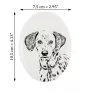 Dalmatian, Carriage Dog, Spotted Coach Dog - commemorative plaque with a photo of a dog, tombstone with a print, personalized oval plaque from the Art-Dog brand
