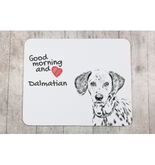 Dalmatian, Carriage Dog, Spotted Coach Dog - mouse pad with print, personalized dog-themed mouse pad, unique gadget for an office worker by Art-Dog brand