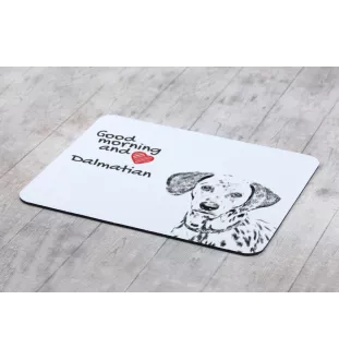 Dalmatian, Carriage Dog, Spotted Coach Dog - mouse pad with print, personalized dog-themed mouse pad, unique gadget for an office worker by Art-Dog brand