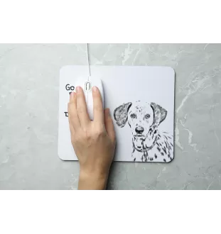 Dalmatian, Carriage Dog, Spotted Coach Dog - mouse pad with print, personalized dog-themed mouse pad, unique gadget for an office worker by Art-Dog brand