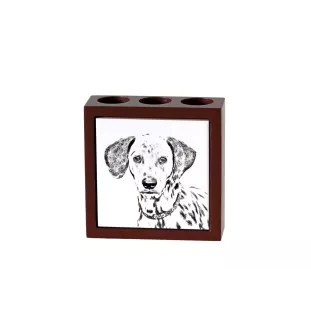 Dalmatien - porte-stylo avec chien, organiseur de bureau avec impression, décoration de bureau personnalisée de la marque Art-Dog