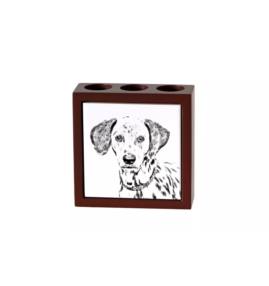 Dalmatien - porte-stylo avec chien, organiseur de bureau avec impression, décoration de bureau personnalisée de la marque Art-Dog