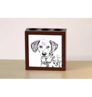 Dalmatien - porte-stylo avec chien, organiseur de bureau avec impression, décoration de bureau personnalisée de la marque Art-Dog