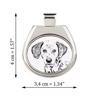 Dalmatien - collier avec chien, pendentif personnalisé avec photo, collier unique pour femmes et hommes de la marque Art-Dog