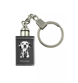 Dalmatiner, Dalmatinac - Schlüsselanhänger aus Kristall mit Hundefoto, beleuchteter Schlüsselanhänger, einzigartiges Geschenk der Marke Art-Dog