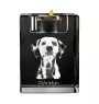 Dalmatian, Carriage Dog, Spotted Coach Dog - Candle holder with dog photo, crystal tealight holder, personalised gift by Art-Dog brand