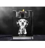 Dalmatien - Bougeoir avec photo de chien, porte bougie en cristal, cadeau personnalisé par la marque Art-Dog