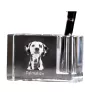 Dalmatien - Porte-stylos, organiseur en cristal avec photo de chien, décoration de bureau unique par la marque Art-Dog