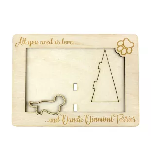 Dandie Dinmont Terrier I ramka na zdjęcie ze sklejki Art-Dog