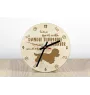 Dandie Dinmont Terrier, Hindlee Terrier - clock with dog, wooden clock with engraving, personalised clock by Art-Dog