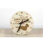 Dandie Dinmont Terrier I - horloge avec chien, horloge en bois avec gravure, horloge personnalisée par Art-Dog