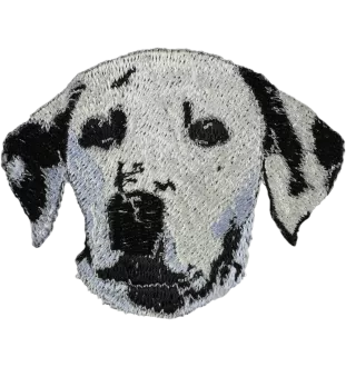 Dalmatiner, Dalmatinac - Hund geformtes Aufnäher, besticktes Patch, einzigartiges Dekor für den Rucksack der Marke Art-Dog