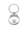 Dandie Dinmont Terrier, Hindlee Terrier - keychain with a dog, keychain with a print, personalized pendant from the Art-Dog brand