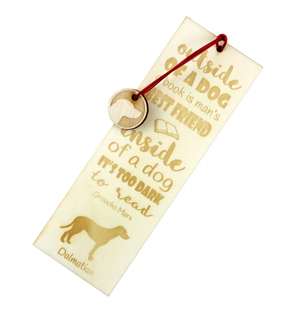 Dalmatien - marque-page pour livre avec chien, marque-page personnalisé, cadeau pour les amateurs de livres de la marque Art-Dog