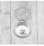 Dandie Dinmont Terrier, Hindlee Terrier - keychain with a dog, keychain with a print, personalized pendant from the Art-Dog brand