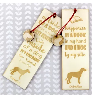Dalmatien - marque-page pour livre avec chien, marque-page personnalisé, cadeau pour les amateurs de livres de la marque Art-Dog