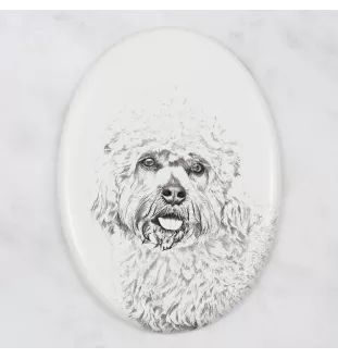 Dandie Dinmont Terrier płyta nagrobna ze zdjęciem psa Art-Dog