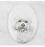 Dandie Dinmont Terrier - une plaque commémorative avec une photo de chien, une plaque funéraire avec une impression, une plaque ovale personnalisée de la marque Art-Dog