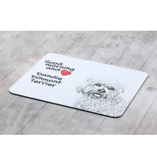Dandie Dinmont Terrier - Mauspad mit Druck, personalisiertes Mauspad mit Hund, einzigartiges Gadget für Büroangestellte von Art-Dog.