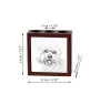 Dandie Dinmont Terrier, Hindlee Terrier - pen holder with a dog, desk organizer with a print, personalized desk decoration from the Art-Dog brand.