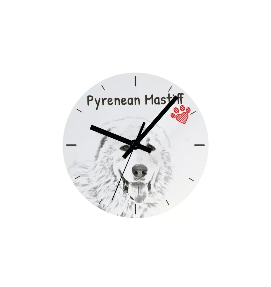 Dandie Dinmont Terrier, Hindlee Terrier - wall clock with a dog, shelf clock with a print, personalized home decoration from the Art-Dog brand