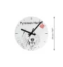 Dandie Dinmont Terrier, Hindlee Terrier - wall clock with a dog, shelf clock with a print, personalized home decoration from the Art-Dog brand