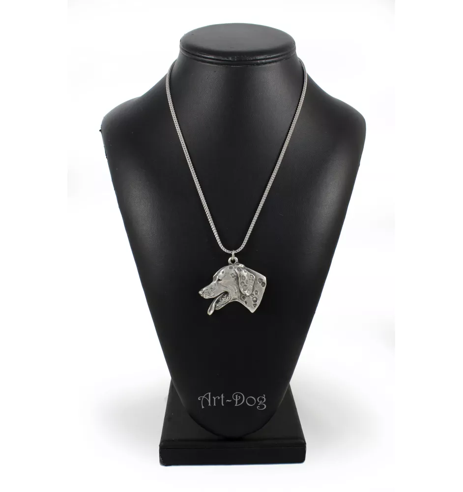 Dalmatiner, Dalmatinac - Halskette mit Hund, Hundeanhänger an einer silbernen Kette, einzigartiger Schmuck der Marke Art-Dog