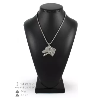 Dalmatiner, Dalmatinac - Halskette mit Hund, Hundeanhänger an einer silbernen Kette, einzigartiger Schmuck der Marke Art-Dog
