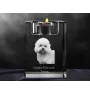 Dandie Dinmont Terrier, Hindlee Terrier - Candle holder with dog photo, crystal tealight holder, personalised gift by Art-Dog brand