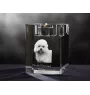 Dandie Dinmont Terrier, Hindlee Terrier - Candle holder with dog photo, crystal tealight holder, personalised gift by Art-Dog brand