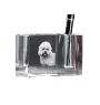 Dandie Dinmont Terrier penholder kryształowy z psem Art-Dog