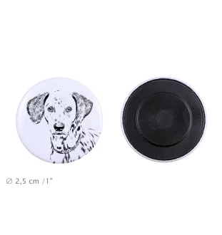 Dalmatien - aimant avec un œil de chien, exceptionnellement léger, aimant puissant, produit fabriqué à la main par la marque Art-Dog