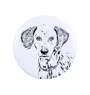 Dalmatian, Carriage Dog, Spotted Coach Dog - magnet with a dog's pupil, exceptionally light, strong magnet, handmade product by the Art-Dog brand