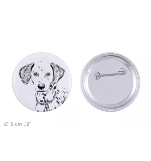 Dalmatiner, Dalmatinac - Anstecknadel mit Ihrem Hund, fügen Sie Ihr eigenes Foto hinzu, Marke Art-Dog